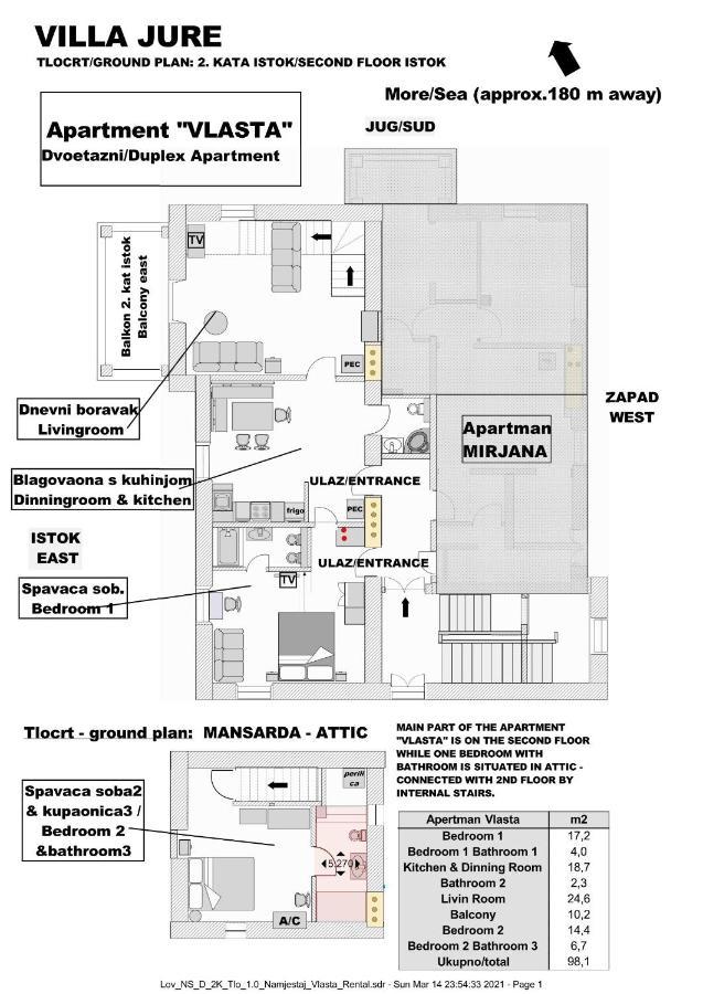 Villa Jure - Apartment Vlasta 洛夫兰 外观 照片